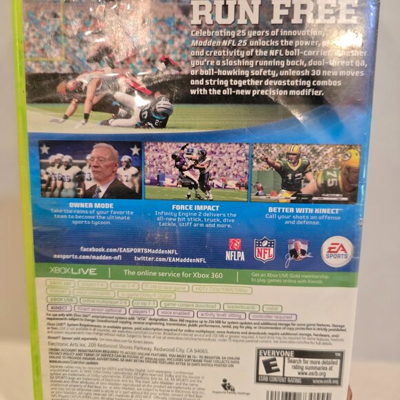 Madden NFL 25 1989-2014 Microsoft Xbox 360 2014 - Picture 2 of 5